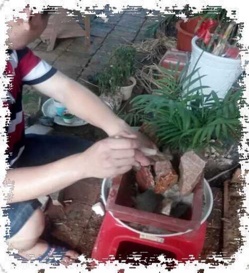 山水盆景DIY制作图文教程10