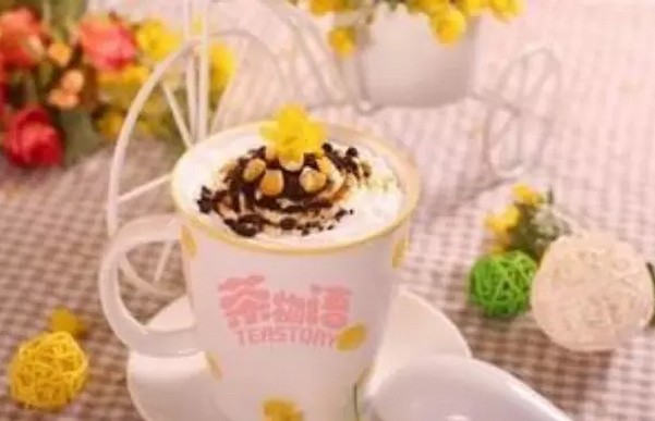 盆栽奶茶做法1