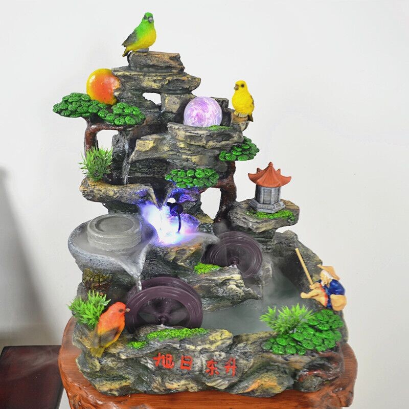 山水盆景的摆件与配石